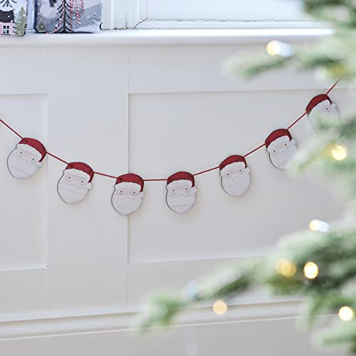 Weihnachtsmann Girlande 2m