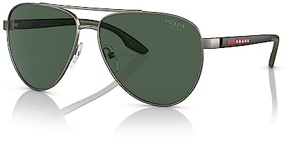 Prada LINEA ROSSA SPS 52YS Silver/Green Tuning 61/14/145 Herren Sonnenbrillen