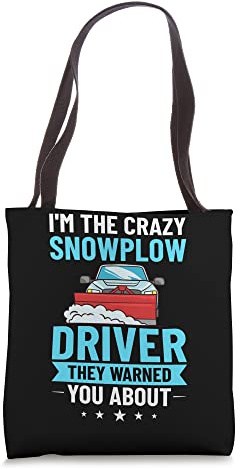 Snow Plow Tractor Machine Truck Shovel Driver Snowplough Tote Bag