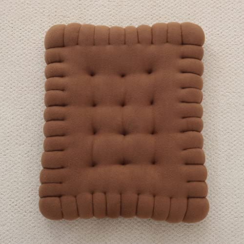 TAGKOMA Cuscini Da Pavimento Biscotto Tinta Unita Per Adulti Cuscini Per Sedili Per Sedie Per Soggiorno Camera Da Letto Aula Meditazione Yoga All'Aperto Cuscino Da Pavimento Grandi,marrone,40X50cm