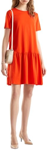 United Colors of Benetton Damen 3u53dv01h Kleid, rot, Small