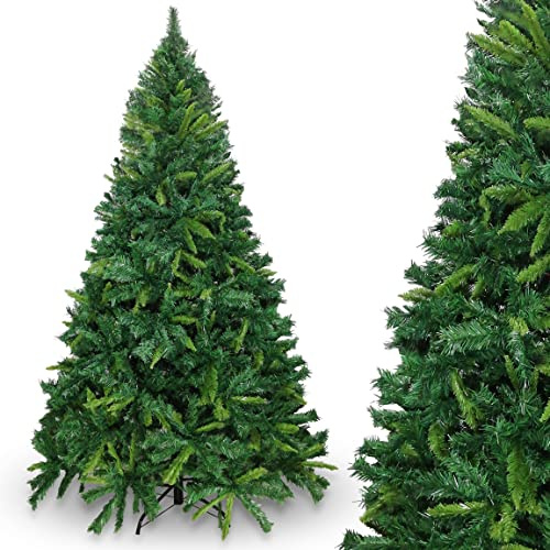 Albero di Natale Artificiale Premium Folto Realistico - Abete Natalizio con Base Robusta in Metallo, PVC Ignifugo Alta Qualità, Montaggio Facile, Design Italiano (Senza Sacca, 150 cm)