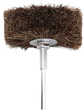 DOITOOL Brosse En Crin De Cheval Tasse Fil Brosse Métallique Rotative Brosse à Roue En Crin De Cheval Brosse De Roue De Polissage Foret à Brosse Métallique Roues à Rayons Acajou