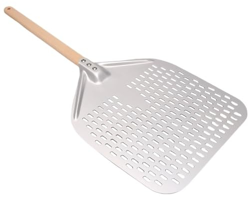 ISCBAFYX Pizza Peel Pizza Peel,Professional Anodized Aluminum Pizza Peels, Rectangular Pizza Turning Spatula With Detachable Pizza Paddle