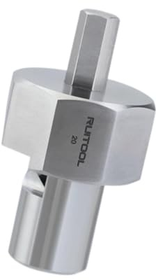 perfk Alesatore per smussi per fori per cani da banco da 20 mm, utensile per lavorazione del legno, lucidato, lungo 2,5 pollici, per accessori universali da