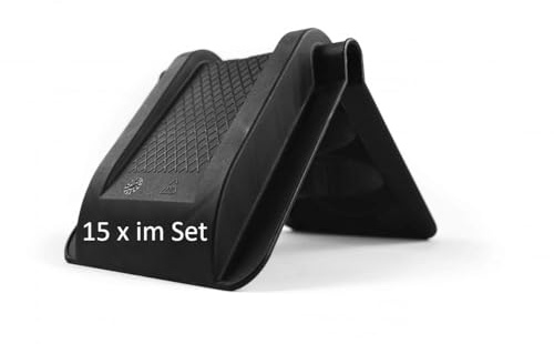 Slack-Liners 15 Stück Kantenschutz Winkel Polypropylen Universal robust schwarz - Transport, Kantenschutzwinkel für Zurrgurte Gurt Ladungssicherung Hohle Kehle