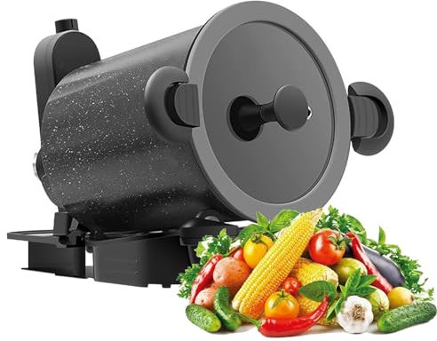 IUokLU Machine de Cuisson entièrement Automatique Multicuiseur Intelligent Poêle antiadhésive pour Machine à Sauter Agitateur de Casserole chauffante rotative à 360,Noir étoilé