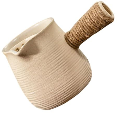 EXHUMKY Tetera De Barro Pequeña Para Cocina y Camping Tradicional Para Hervir Agua Jarra Doméstica Versátil Para Infusor De Té Resistente y Portátil