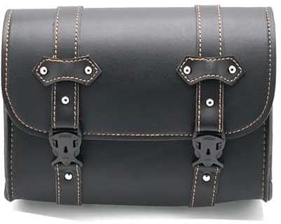 Motorrad-Satteltaschen Kompatibel Mit Suzuki 1 Stück Motorrad-Vorderradgabel-Werkzeugtasche, Seitentaschen, Satteltaschen, Hecktasche, Aufbewahrungstasche, Werkzeugtasche, Stoßstangentasche(Black)