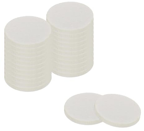 uxcell Furniture Pads, 24Pcs 2 - Round Self Adhesive Felt Furniture Pads, Floor Protectors for Furniture Feet Chairs Legs Hardwood Floors (Beige)