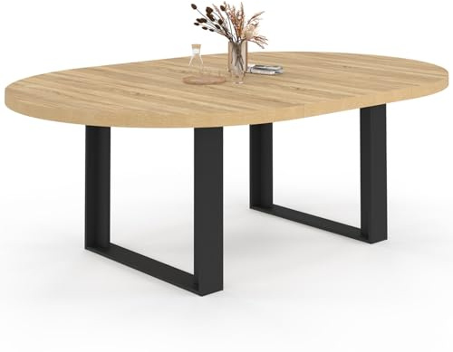 IDMarket - Table à Manger Extensible Ronde Phoenix 140-200 cm Bois et Noir