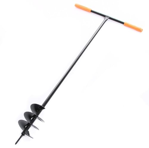 rg-vertrieb Handbohrer Erdbohrer Erdlochbohrer Pflanzbohrer schwarz 5 Durchmessern zur Auswahl (120mm)