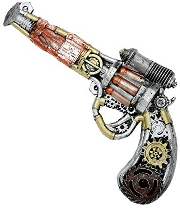 Horror-Shop Steampunk Pistole Kostümzubehör & Spielzeugwaffe