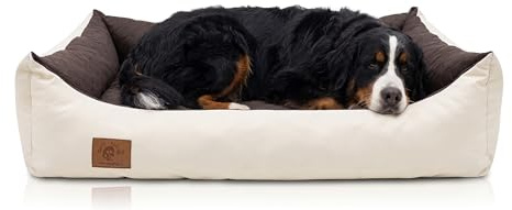 Odolplusz XXL Hundebett 100x70cm - Abnehmbarer, wasserdichter Bezug - Bequemer Hundekorb für große & mittelgroße Hunde - Waschbar & Robust