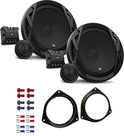 JBL Club 6500C Lautsprecher mit Einbauset passend für Toyota Corolla E12 2002-2007 Türen vorne 360 Watt 165mm 2 Wege Kompo Auto KFZ PKW Boxen