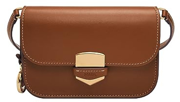 Fossil - Sac porté croisé avec rabat PM Lennox en cuir lisse pour femme, ZB1926200