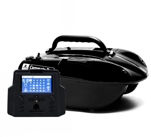 BearCreeks iPilot18 Karpfenangeln Köderboot mit GPS-Autopilot und optionalen Echolot und Fischfinder Farbe Schwarz, Größe BC2403 Fishfinder