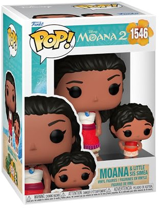 Funko POP! & Buddy: Disney Moana 2 - Moana & Simea | Offizielles Cartoon/Animation Merch - Vinyl Sammelfigur als Regal Deko - Geschenkidee zum Geburtstag für Fans und Sammler