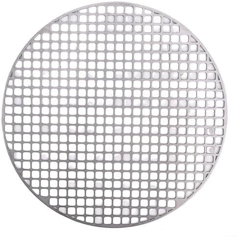 Zilimontt Runde Grillmatte aus Edelstahl, Grillrost, runder Grilldraht, BBQ-Grillofen-Netz, für Grill, Holzkohlegrillen, Backen und Trocknen. (30 cm)