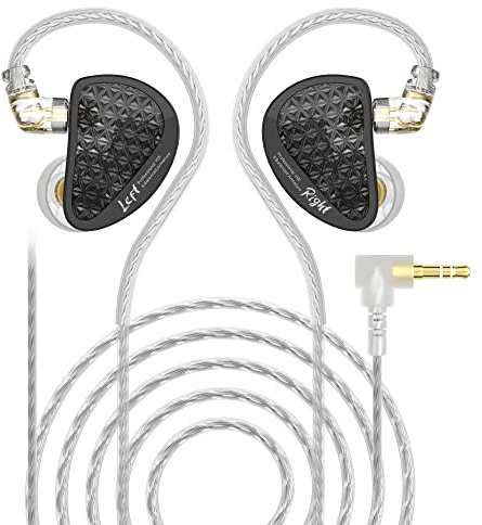 keephifi KZ AS16 PRO Monitor In Ear Earphones, 8BA HIFI IEMS con cavo, cuffie a divisione di frequenza elettronica PCB, struttura a canale triplice, cuffie da 20-40kHz per musicisti professionisti.
