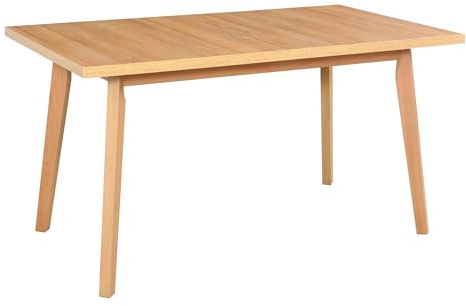 LeafDesign Ausziehbarer Esstisch- Rechteckige- Esszimmertisch- Küchentisch-Hölzerne Beine in Schwarz - Tischplatte in Artisan- Moderner Stil- Für 6-10 Personen, 80x 140-180