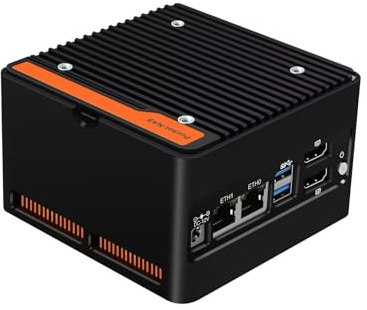 AIOPCWA N305 Mini PC NAS, 4x M.2 NVMe Mini Desktop Computer with 2x i226-V 2.5GbE LAN, DDR5 Micro PC Barebone NO RAM NO SSD, USB3.2, Support Dual 4K Display, WiFi7/BT5.4 Expandable
