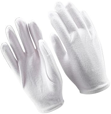 OSALADI 6pcs White Xl Cotton Protective Safety Gloves for Industrial Labor Work Moisturizing Lining for Gardening Tasks