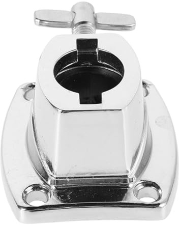 Milisten Base de Metal Plata para Soporte de Platillos de Batería, Estable y Resistente, Adecuado para Cajas y Tambores en Diversos Escenarios