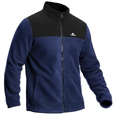 Pioneer Camp Veste polaire homme Veste d'hiver chaude, respirante et confortable, veste de survêtement entièrement zippée, 400 g veste de mi-saison épaisse outdoor pour la randonnée, les loisirs, le
