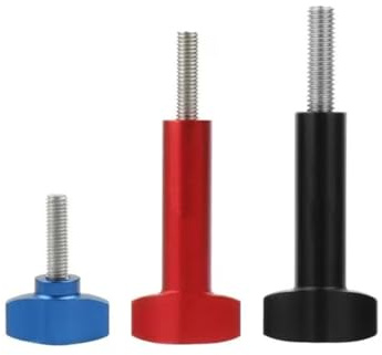Verstellbare lange Rändelmutter aus Aluminium, M5-Griffschraube, Stativhalterung for Action-Kameras(No Nut Blue M5-22mmx32)