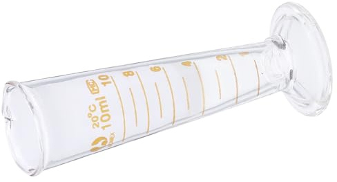 Veemoon Vaso Medidor de Vidrio 10 Ml Escala Clara y Graduada, Taza Medidora Transparente para Laboratorio y Cocina, Aparato de Medición Preciso para Líquidos Pequeños Color Aleatorio