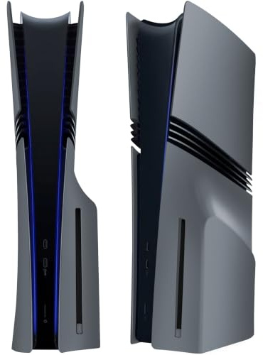 Joso Placa frontal para PS5 Pro Disc Edition, reemplazo de funda antiarañazos, a prueba de polvo, cubierta para PlayStation 5 Pro, placas para accesorios PS5, fácil instalación, gris - Disco | 2024