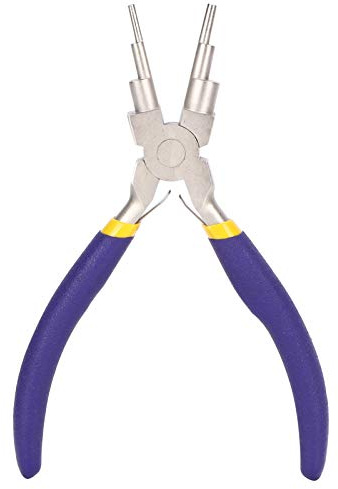Jewelry Pliers，Round Nose Carbon Steel Jewelry Making Hand Tool for Repair Wrapping Crafts Supplies Purple Handle Tool Handcraft Tools
