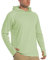TACVASEN Haut à Manches Longues pour Hommes Rashguard Hoodies T-Shirt UV Protection UPF 50+ T-Shirt de Marche Chemise de Randonnée Vert Clair