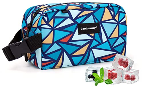 Cerbonny Kühltasche Klein Isoliert, Mini Kühlbox mit Kühlakku | Perfekt für die Arbeit, die Schule und auf Reisen. Ideal zur Aufbewahrung von Joghurt, Snacks und Getränken