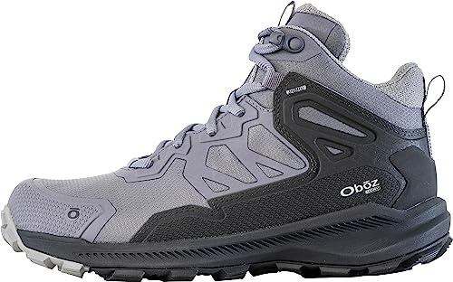 Oboz Women's Katabatic Mid B-DRY Waterproof Hiking Boot, Mineral, 8.5