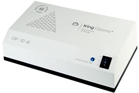 King Ozono Mural Cap-SD 40 Generador de Ozono Profesional - purificacición y desodorización de ambientes con Personas,6 MG/h - destruye germenes y Malos olores - -Control Automático de Producción