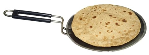 BRACOP® Non Stick Tawa Roti Maker Flatbread Pan Dosa Griddle Indian Cooking Tools Stainless Steel Serving Tray With Handles Serving Utensils Tableware Cookware Set Tawa Kitchen Accessories