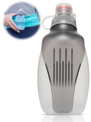 Mineup Trinkflasche zum Joggen, Trinkflasche Klein, Auslaufsicher Wasserflasche, BPA-freie mit Klipp, trinkflasch joggen für Jogging, Wandern, 250ml