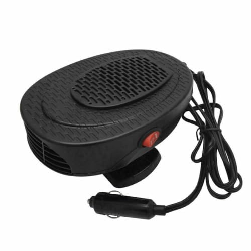 Riloer Chauffage voiture allume-cigare 12V 150W 2 en 1 Voiture 12V Auto Allume-Cigare Chauffage Ventilateur voiture chauffage d appoint voiture