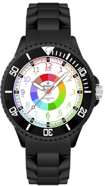 Weayege Children's Watch, Children's Watch, Children's Wristwatch, Educational Watch, 3ATM Waterproof, 4-18 Years