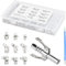 Focenat Set di Ingrassatori, 170 Pezzi Ingrassatori M6 M8 M10 e Ingrassatore con Tubo Flessibile da 30cm, Raccordo per Ingrassatore, Assortimento Ingrassatori per Tutti Pressa Grasso