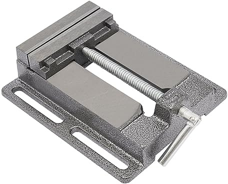 Maschinenschraubstock 125mm Schraubstock Klein Präzisions Schraubstock Bohrmaschine, Bohrmaschinenschraubstock Abnehmbares für Werkstatt Fräsmaschinen (Schwarz)