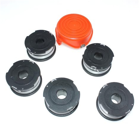 AOIUU Spools With LIne Cap Fit For Black + Decker GH700 GH710 GH750 DF-065 575462-01 RC-065-P 575648-03