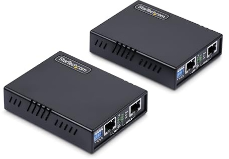 StarTech Kit Extensor VDSL2 RJ11/CAT5e/6 - 1km (VDSL-LAN-Extender-EU) | Hasta 300Mbps agregados en distancias cortas, VDSL2 35b/30a/17a con G.Vectoring y G.INP