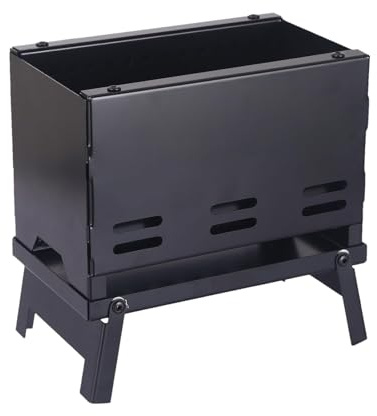 Portable Charcoal Barbecue Grill - Foldable & Removable BBQ for Home Garden Patio Picnic - Ideal Outdoor Cooking Equipment Compact Design for Easy Storage