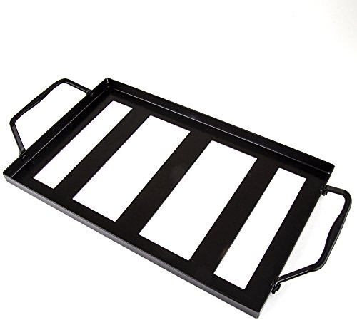 Zenware Soporte para bandeja de sal del Himalaya de 30,5 x 20,3 cm, color negro