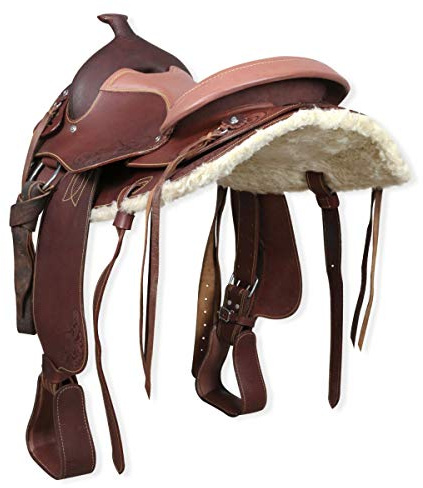 Silver Horse Sella Western Wisconsin Marrone 17” = 43 cm