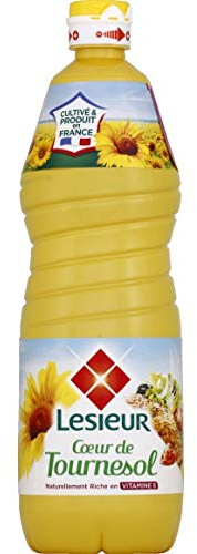 Lesieur - Olio di cuore di girasole estratto da una stampa - 1 l - 4 pezzi - Consegna veloce in Francia - Prezzo per confezione