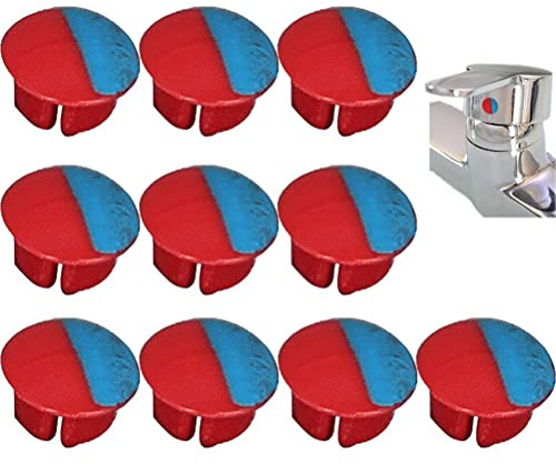 Stakee Wasserhahnschalter Etikett 10pcs Heißes Kaltwasser Etikett Wasserhahn Temperaturanzeige Universal Heißes Kaltschild Für Küchenbad
